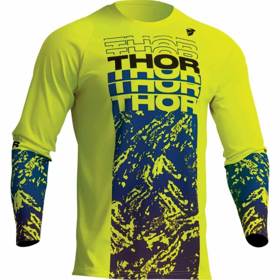 Motokros majica Thor Sector Atlas Fluo