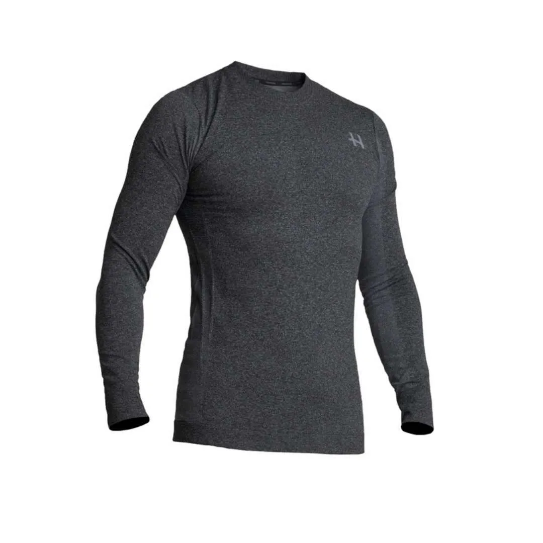 Halvarssons Core-knit Seamless Black motoristična majica