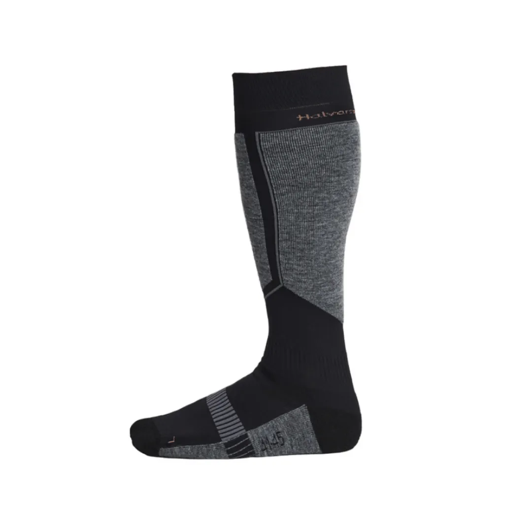 Halvarssons Warm Sock Black/Brown dolge tehnične nogavice