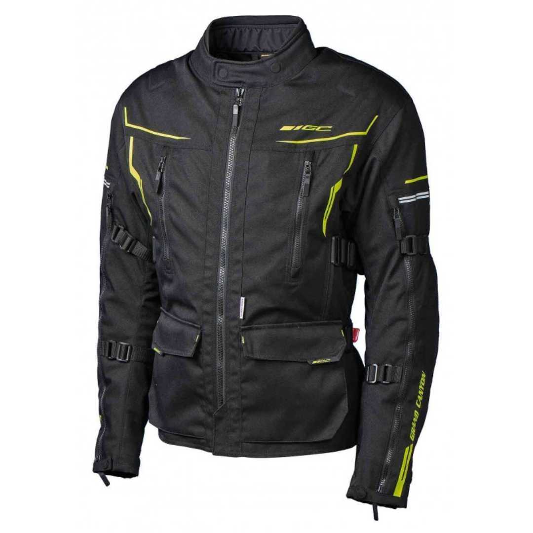 Grand Canyon Bikewear Catania črna/rumena tekstilna jakna