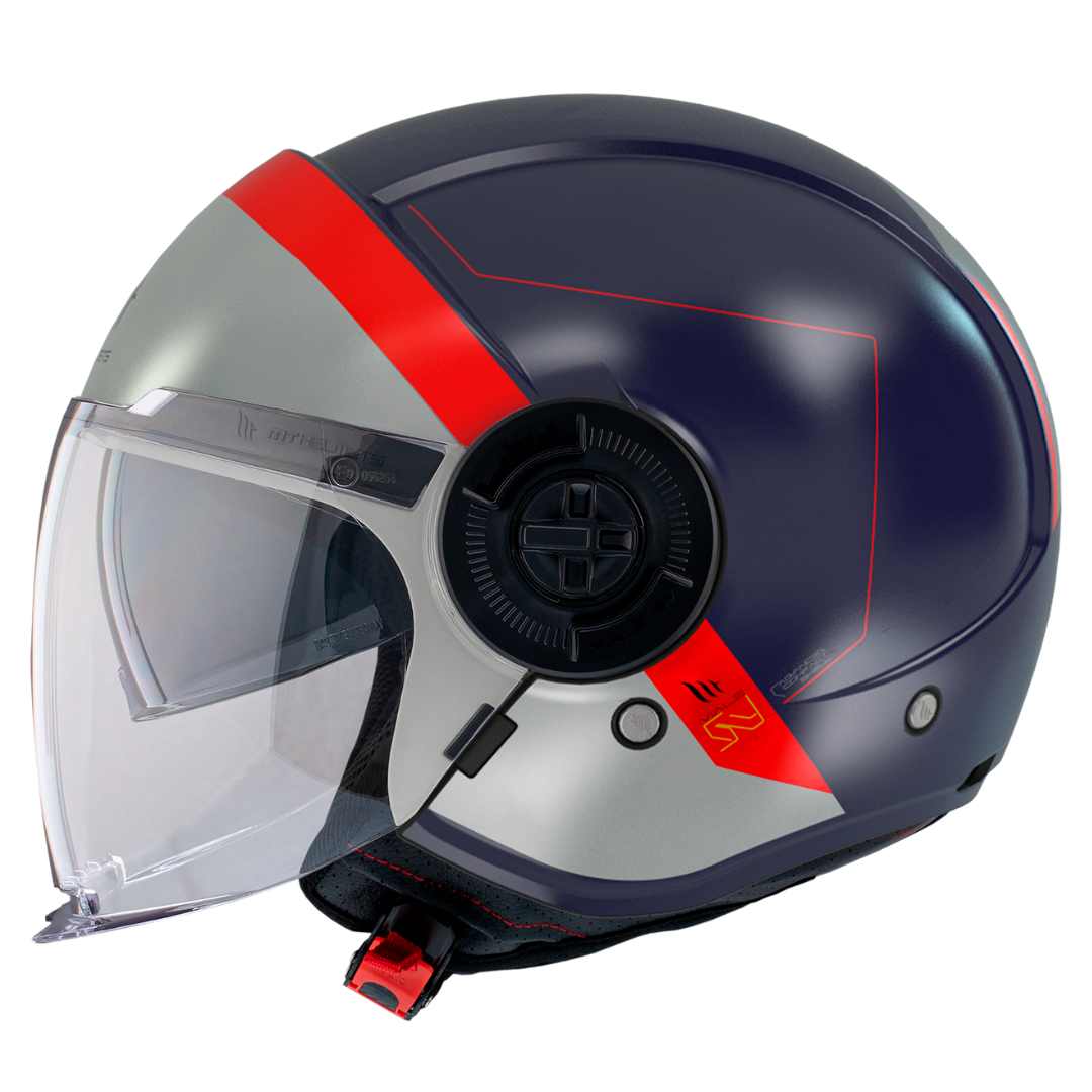 Pogled na motoristično čelado MT Helmets Viale SV 68 Unit D7 Matt