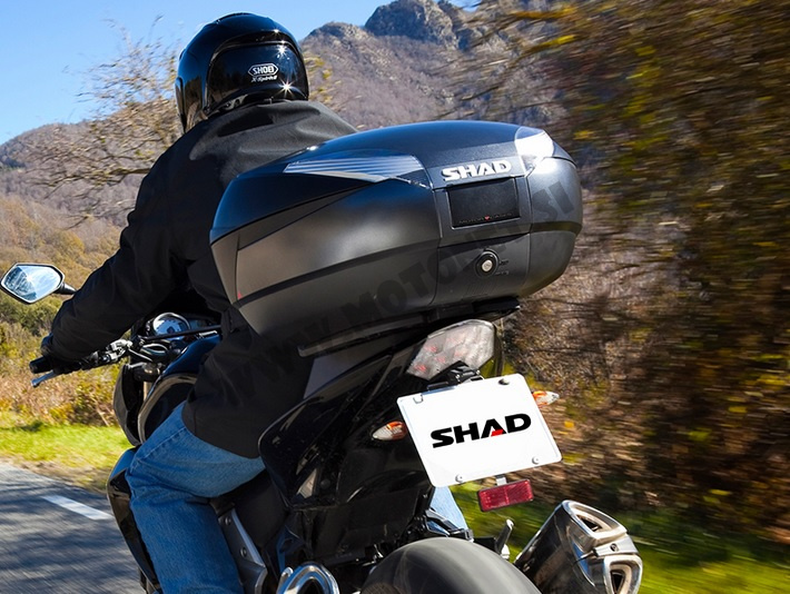 Kovček za motor Shad SH48 temno siva z naslonom