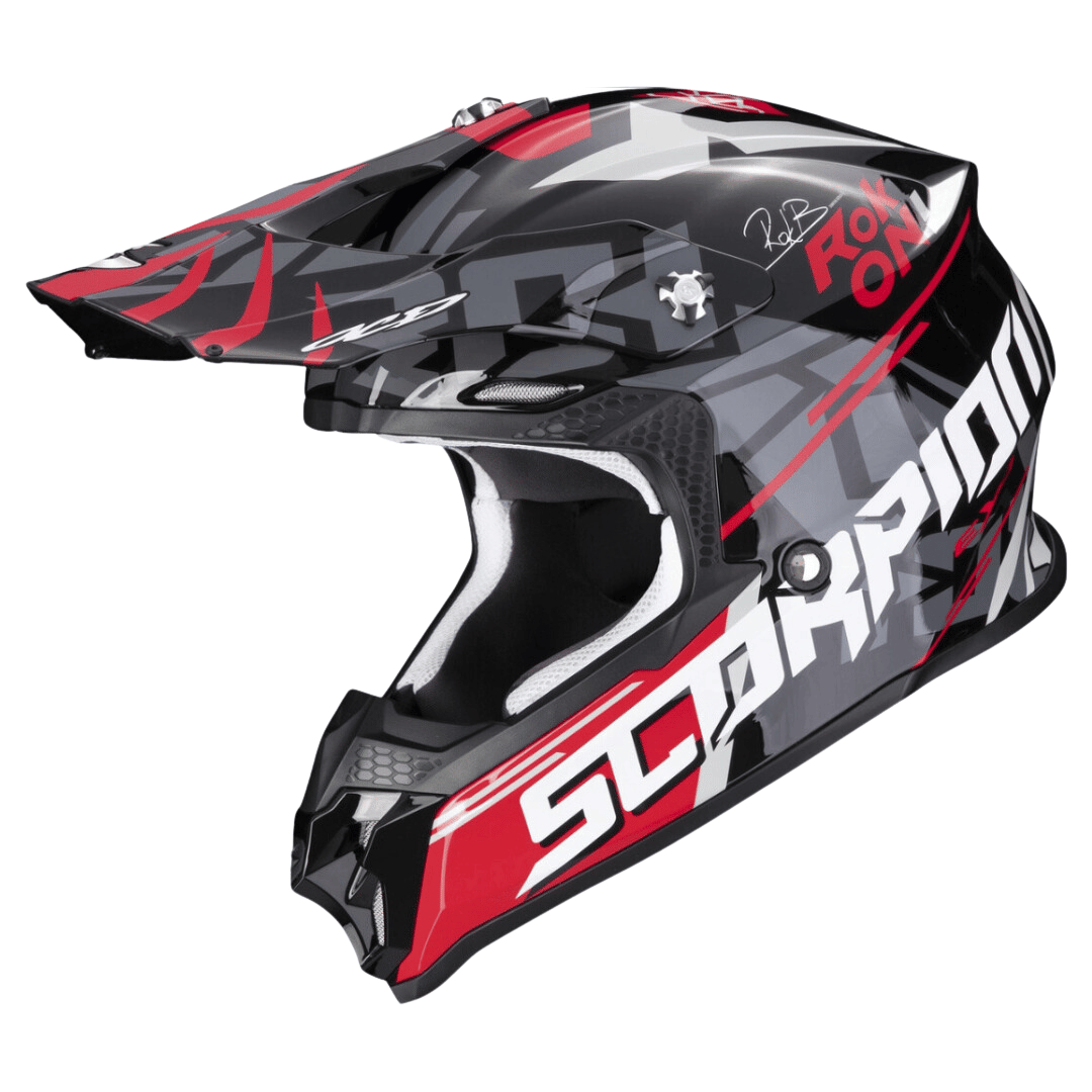 Scorpion VX-16 Evo Air Rok Motocross Čelada - pogled spredaj