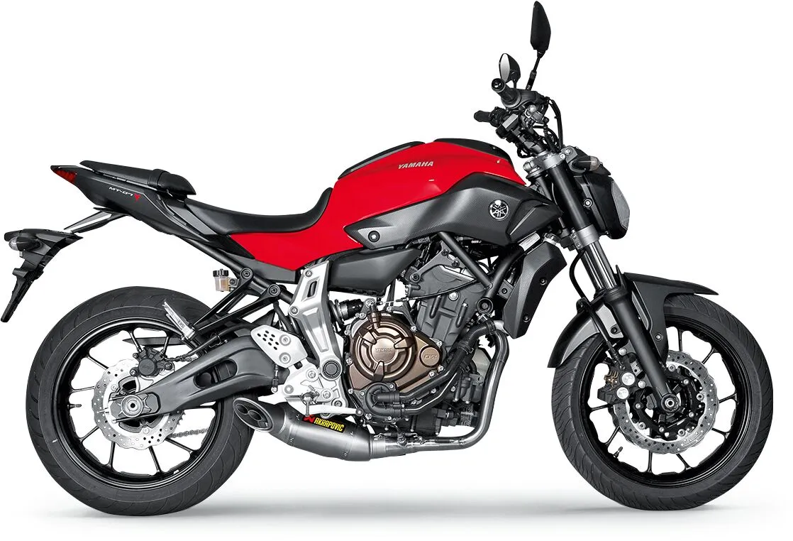 Izpušni sistem S-Y7R1-HAFT za Yamaha Tracer / MT-07 (2014–2016) – pogled z desne strani