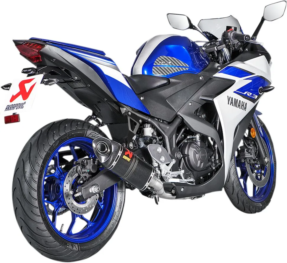 Izpušni sistem S-Y3R1-APC za Yamaha MT-03 ABS (2016–2024) – pogled z desne strani