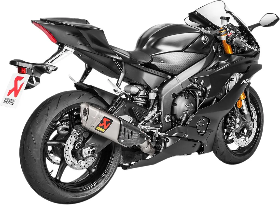 Izpušni sistem S-Y6R9-APT za Yamaha YZF-R6 600 (2006–2025) – pogled z desne strani