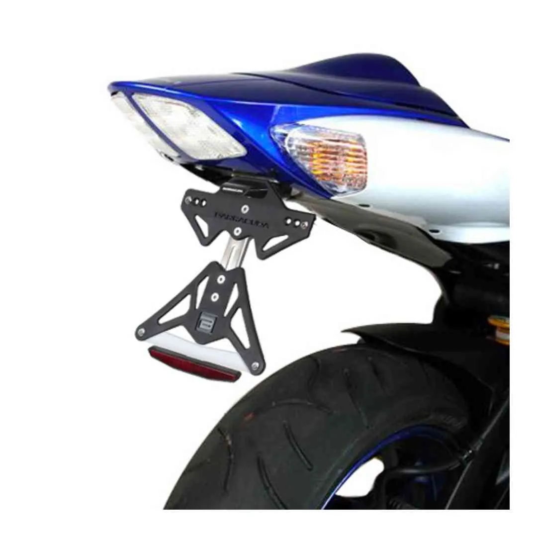 Nosilec registrske tablice Barracuda za Suzuki GSX-R 600 / GSX-R 750 – črno anodiziran aluminij