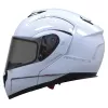 Preklopna Motoristična Čelada MT Helmets Atom SV Solid Bela