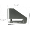 Disk ključavnica XENA X1/ 6mm Rumena