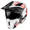 Motoristična čelada MT Helmets  StreetFighter SV  Skull Perla bela