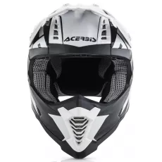 Motoristična čelada Acerbis X-Racer črno bela