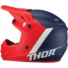 Motoristična čelada Thor Sector Chev rdeča modra