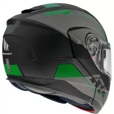 Motoristična čelada Mt Helmets Atom SV Quark A6 fluo matt zelena