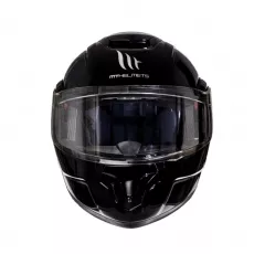 Preklopna Motoristična Čelada MT Helmets Atom SV Solid Črna