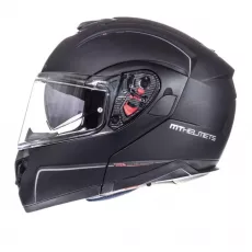 Preklopna Motoristična Čelada MT Helmets Atom SV Mat Črna