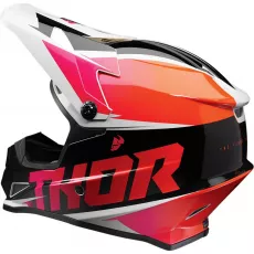 Motoristična kros čelada Thor Sector Fader oranžna roza