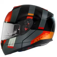 Motoristična čelada MT Helmets Atom SV Gorex B4 Matt oranžna