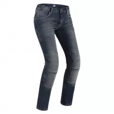 Motoristične hlače PMJ Forida Comfort jeans modre ženske