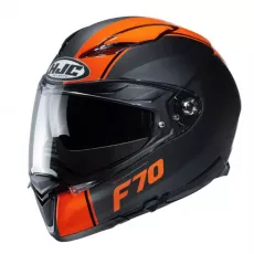 Motoristična čelada HJC F70 Mago oranžna