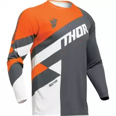 Motokros majica Thor Sector Checker oranžna