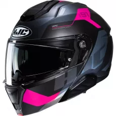 Preklopna motoristična čelada HJC i91 Carst Pink