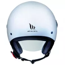 Motoristična čelada MT Helmets Street A0 Solid bela