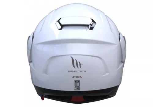 Motoristična čelada MT Helmets Atom SV Solid bela