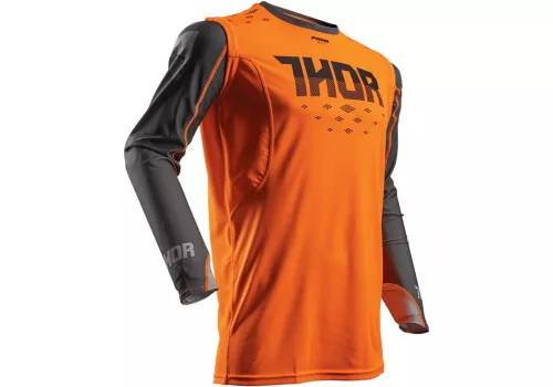 Motokros majica Thor Prime Fit neon oranžna
