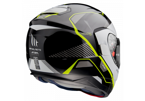 Motoristična čelada MT Helmets Atom SV Opened B3 Fluo