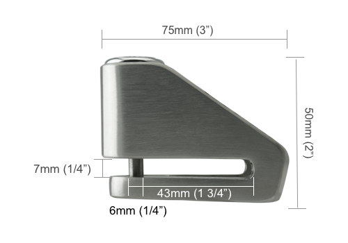 Disk ključavnica XENA X1/ 6mm Rumena