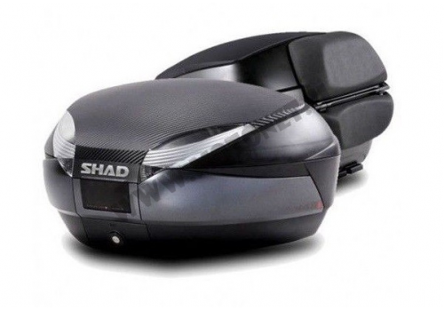 Kovček za motor Shad SH48 temno siva z naslonom