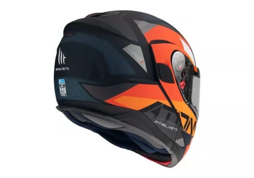 Motoristična čelada MT Helmets Atom SV A4 Matt Oranžna
