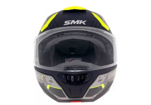 Motoristična čelada SMK Gullwing Tekker Neon