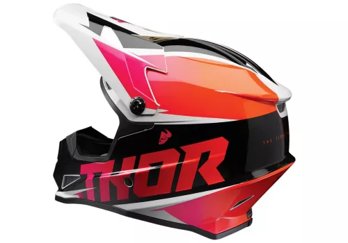 Motoristična kros čelada Thor Sector Fader oranžna roza
