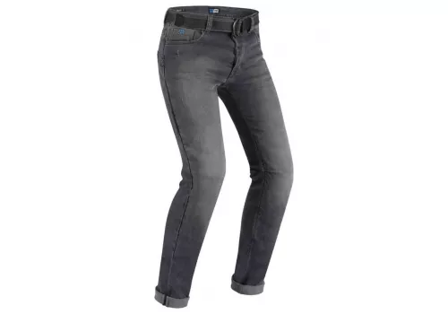 Motoristične hlače PMJ Caferacer jeans siva