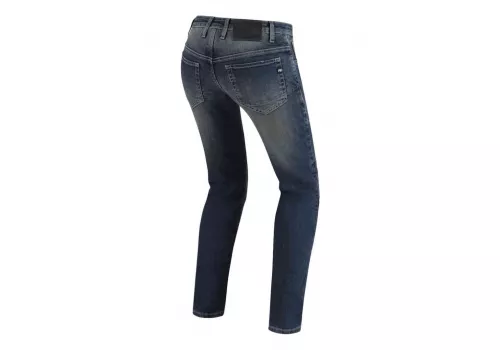 Motoristične hlače PMJ Forida Comfort jeans modre ženske