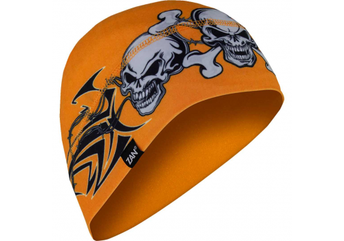 Kapa Zan Headgear SportFlex™ Skull oranžna