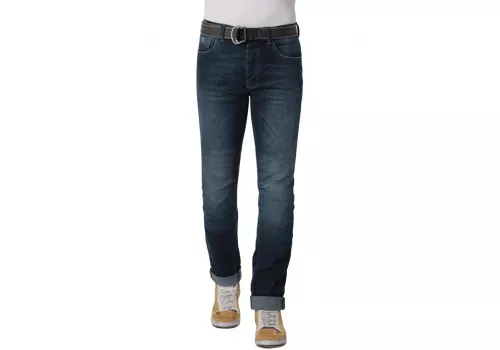 Motoristične hlače PMJ CafeRacer jeans Modra