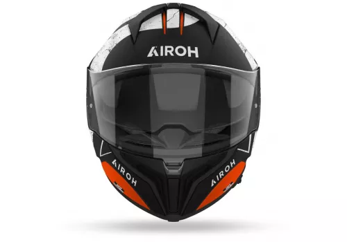 Motoristična čelada Airoh Matryx Scope oranžna