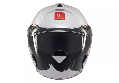 Motoristična jet čelada MT Helmets Cosmo SV Solid A0 bela