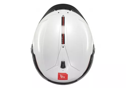 Motoristična jet čelada MT Helmets Cosmo SV Solid A0 bela