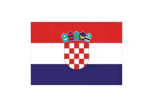Zastava za čoln Hrvaška 20x30cm