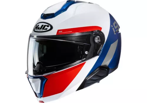 Preklopna motoristična čelada HJC i91 Bina Belo Modra