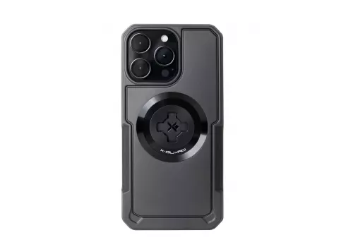 Ovitek za telefon z CUBE X-Guard držalom - iPhone 15 črna