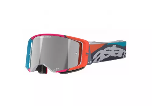 Kros očala Alpinestars Supertech Stream Siva Fluo Mirror