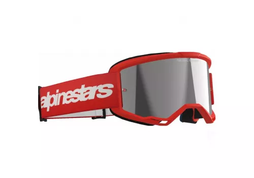 Kros očala Alpinestars Vision 3 Wordmark Mirror rdeča