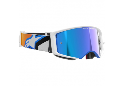 Kros očala Alpinestars Supertech Corp Absolute Vision Mirror modro oranžna