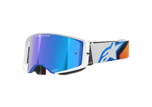 Kros očala Alpinestars Supertech Corp Absolute Vision Mirror modro oranžna