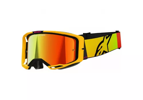 Kros očala Alpinestars Vision 8 Corp Mirror fluo pink