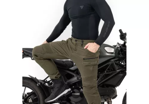 Motoristične Jeans Hlače Shima Giro 3.0 Khaki